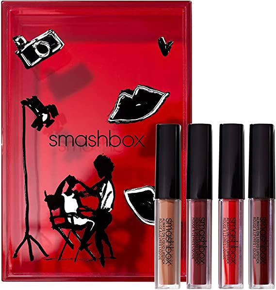 Ensemble de rouge à lèvres liquide Always On Matte : Light Chestnut Matte 0,9 Ml + Yellow Red Matte 0,9 Ml + Deep Warm Prune 0,9 Ml + Warm Berry 0,9 Ml