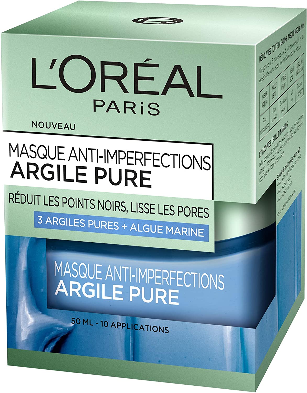 Masque Anti Imperfections Argile Pure 50 Ml