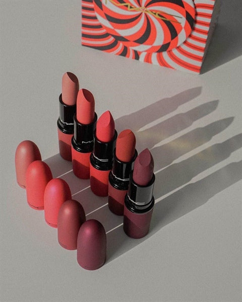 Mistletoe Matte Powder Kiss Lipstick Set (5x Lipstick) (Édition limitée)