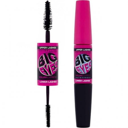 Mascara Volum Express Big Eyes Rebel Noir 5.1 + 4.6 Ml